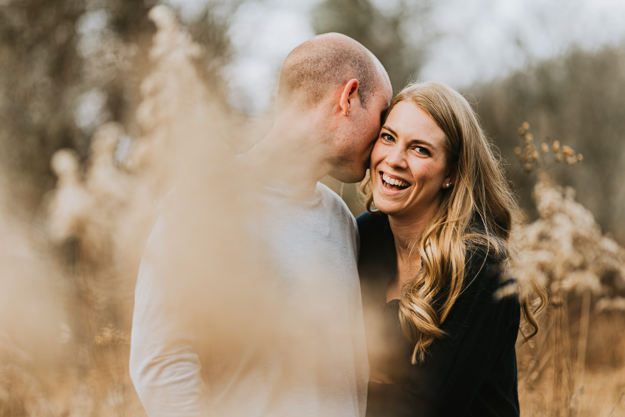 blowing rock field engagement photo