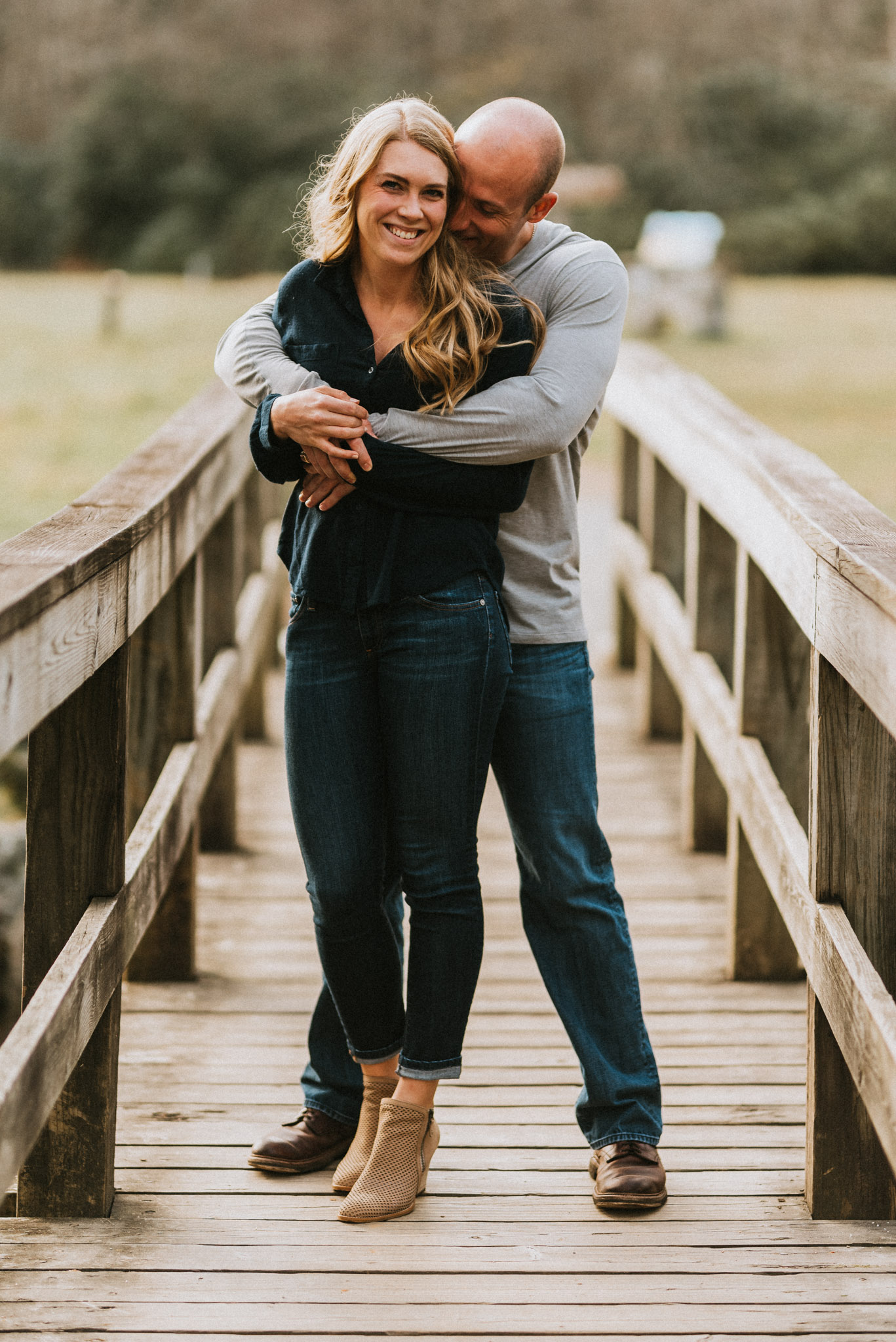 blowing rock engagement photo