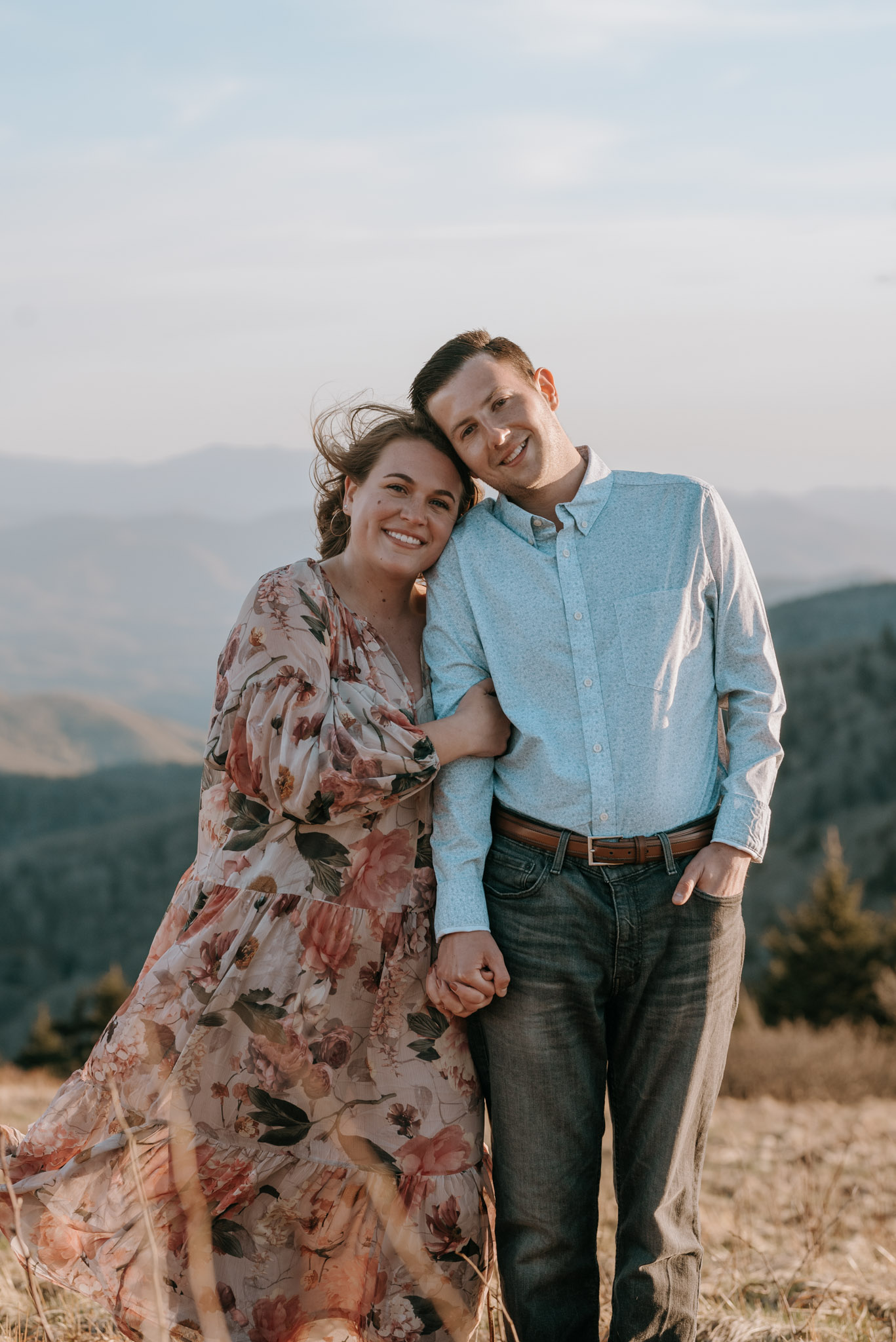 asheville mountain engagement session