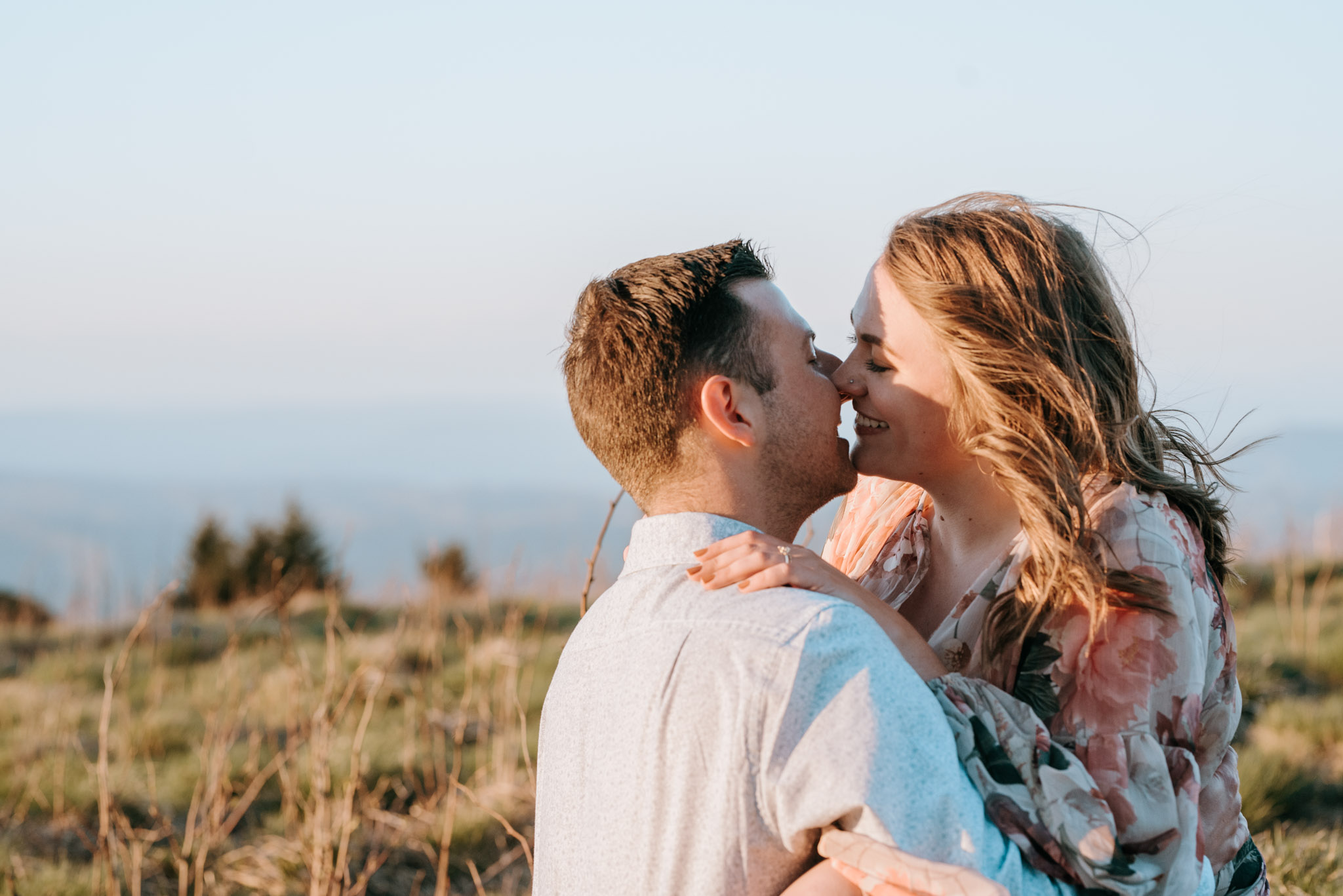 asheville mountain engagement session