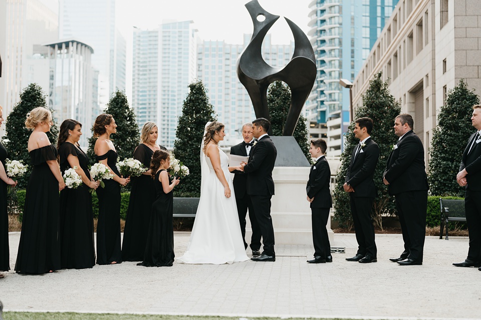 Wedding ceremony at the Grand Bohemian Hotel Charlotte