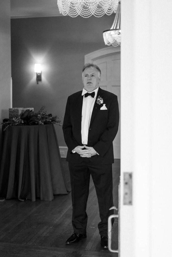 father of the bride first look charlotte, nc