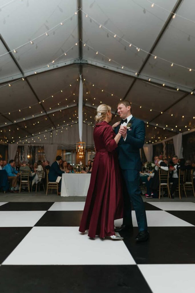 mother son dance at vanlandingham estate charlotte, nc