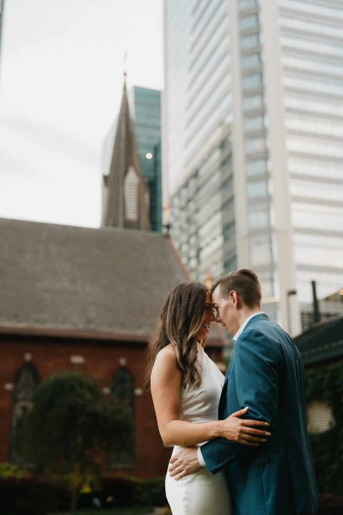 skyline engagement photos